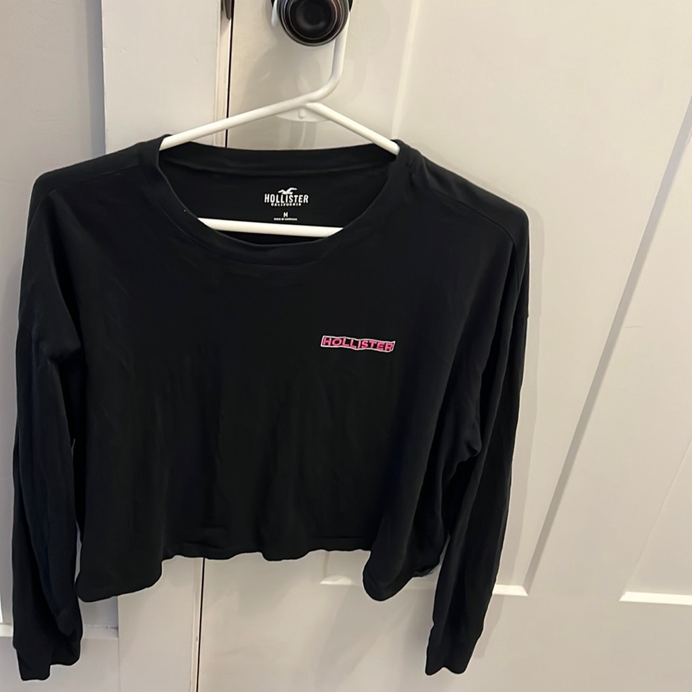 Hollister long sleeve crop top